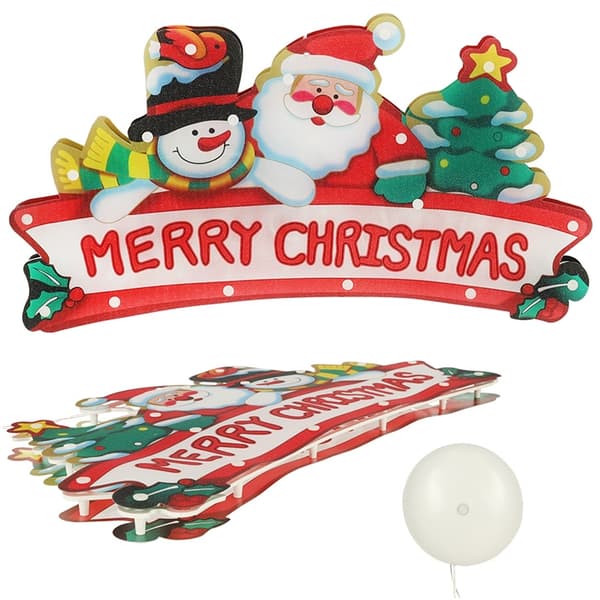 LED jule pendellys Glædelig jul dekoration 45cm