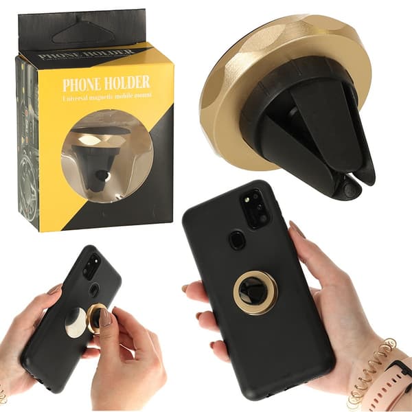 Magnetisk telefonholder gull