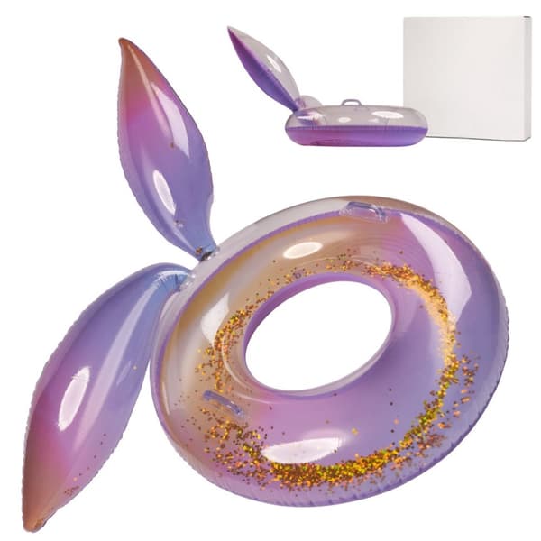 Mermaid uppblåsbart hjul med glitter galaxy XXL