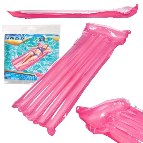 BESTWAY 44013 Oppblåsbar bademadrass rosa