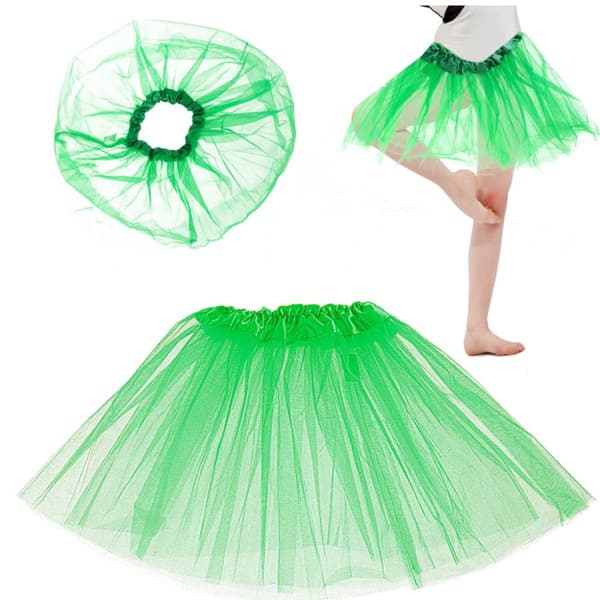 Tulle tutu kjol kostym grön