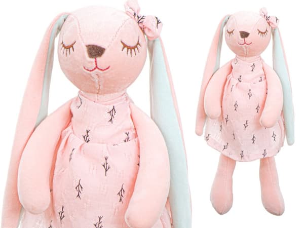 Plysch kanin maskot rosa 35cm