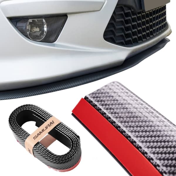 Universal bumper cover spoiler 2,5m svart