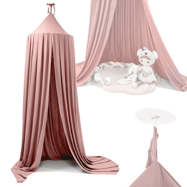 Katos verho tipi teltta roikkuu pinkki