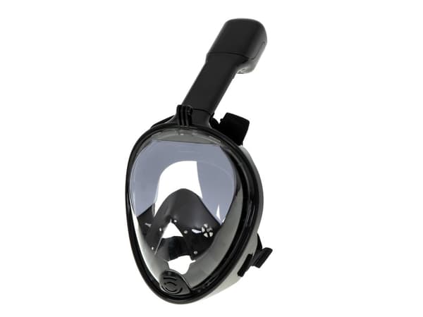 Full sammenleggbar snorkelmaske L/XL svart