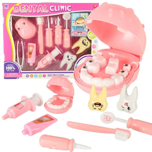 Tandlæge medicinsk kit flodhest pink