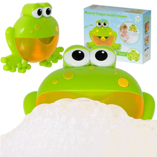 Bubble generator skum bad leksak groda