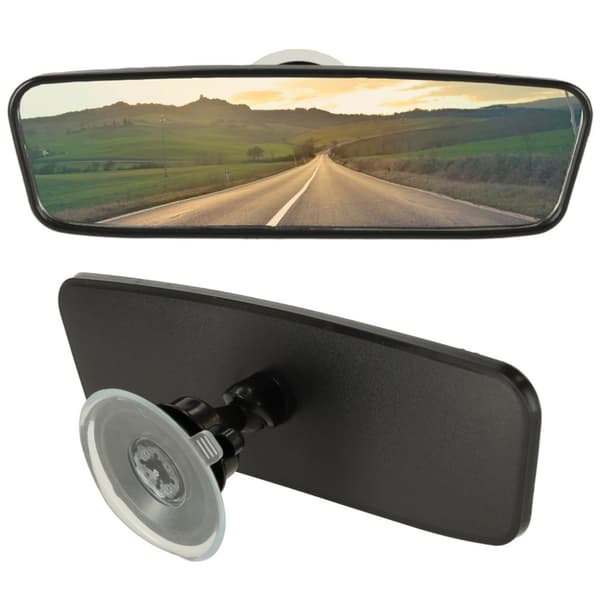 Vidvinkelbackspegel med sugkopp 20cm
