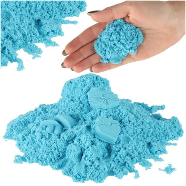 Kinetisk sand 1kg i en påse blå