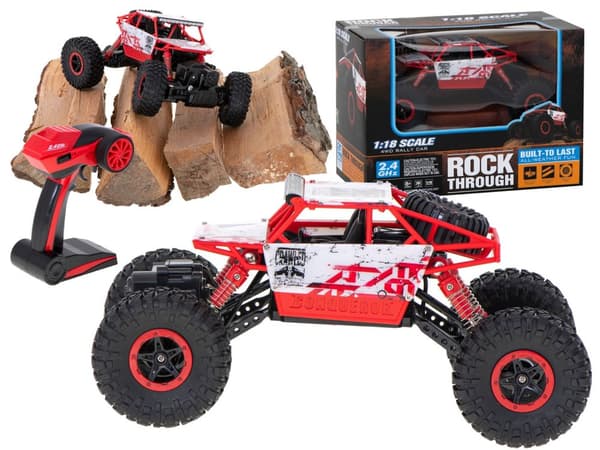 RC-bil Rock Crawler HB 2,4GHz 1:18 röd