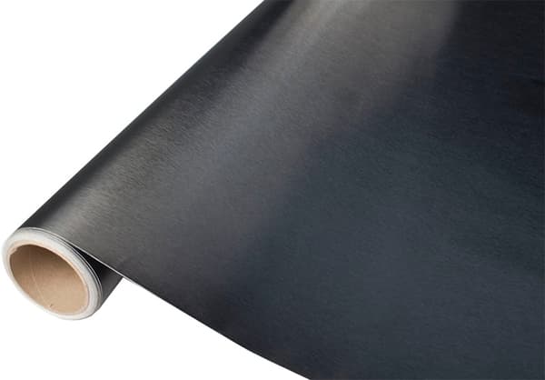 Folierulle metallic borstad svart 1,52x30m
