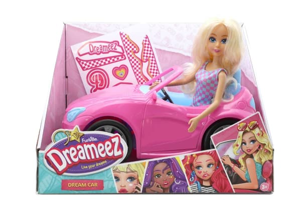 Dreameez motedukke med cabriolet