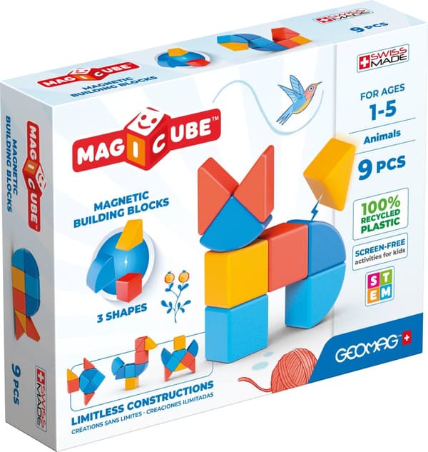 Geomag Magicube Dyr 9 stk