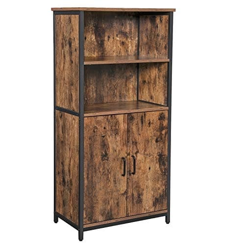 Romslig rustikk brunt oppbevaringsskap, 60x35x125 cm