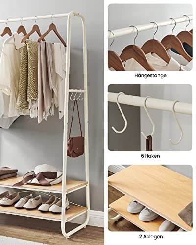 Allsidig ganggarderobe med hyller og kroker