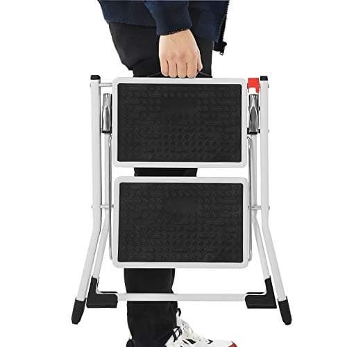 TÜV-certificeret 150 kg trinstige, skridsikker, foldbar