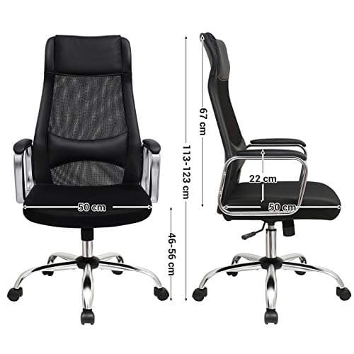 Ergonominen työtuoli ristiselän tuella ja verkkoselkänojalla