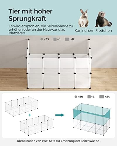 Nem montering modulær kravlegård til kæledyr - rummelig og sikker