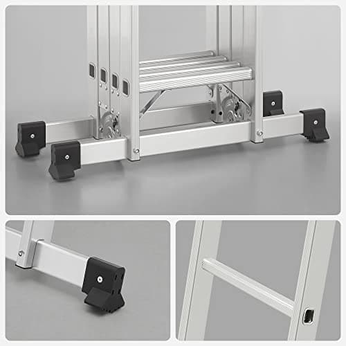 Multi-Purpose aluminiumsstige - Trygg, stabil, 150 kg kapasitet