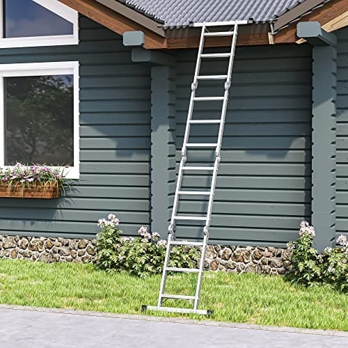 Multi-Purpose aluminiumsstige - Trygg, stabil, 150 kg kapasitet