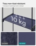 Miniatyrbilde 5 av 7: Romslig garderobe med skinner og hyller, enkel montering