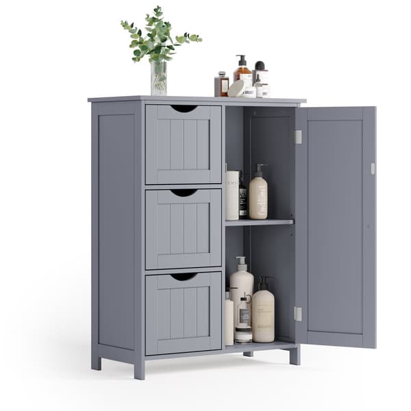 Kompakt Dove Grey oppbevaringsskap for bad