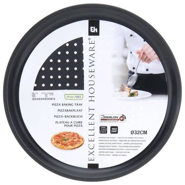Perforert pizzaplate med non-stick for perfekt pizza