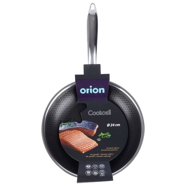 Hybrid stekepanne: Non-stick og rustfritt stål, metallbestikk OK