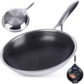 Miniatyrbilde 11 av 11: Hybrid stekepanne: Non-stick og rustfritt stål, metallbestikk OK