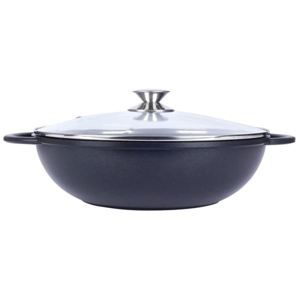 Wok med Pfluon Granitt. Perfekt for alle komfyrer og tåler oppvaskmaskin.