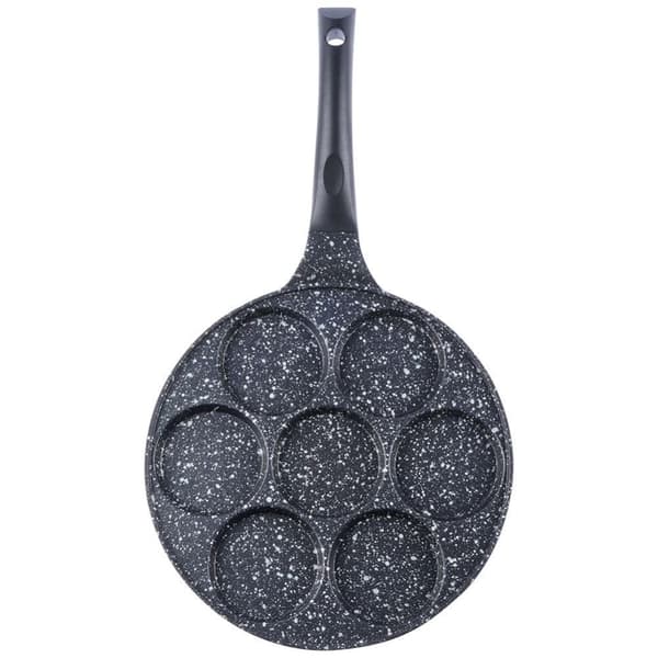 Granitstekpanna 27 cm med 7 hål, non-stick, induktion