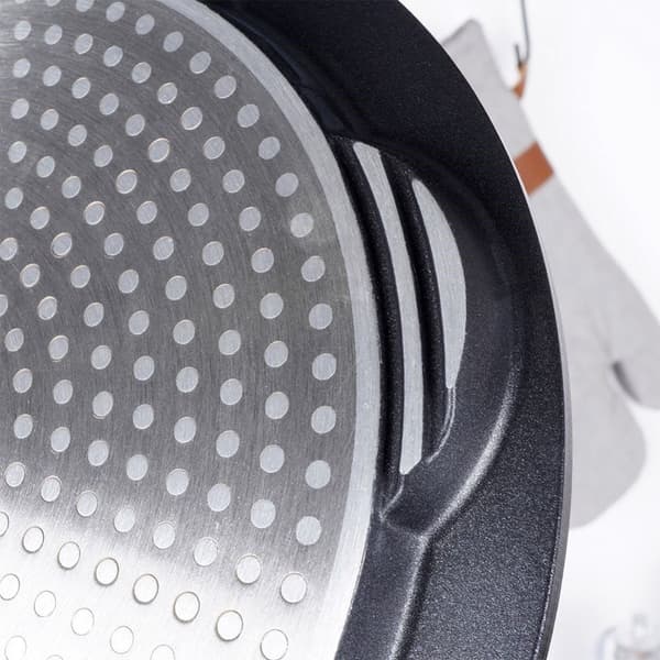 Granitstekpanna 27 cm med 7 hål, non-stick, induktion