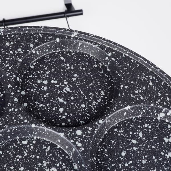 Granitstekpanna 27 cm med 7 hål, non-stick, induktion