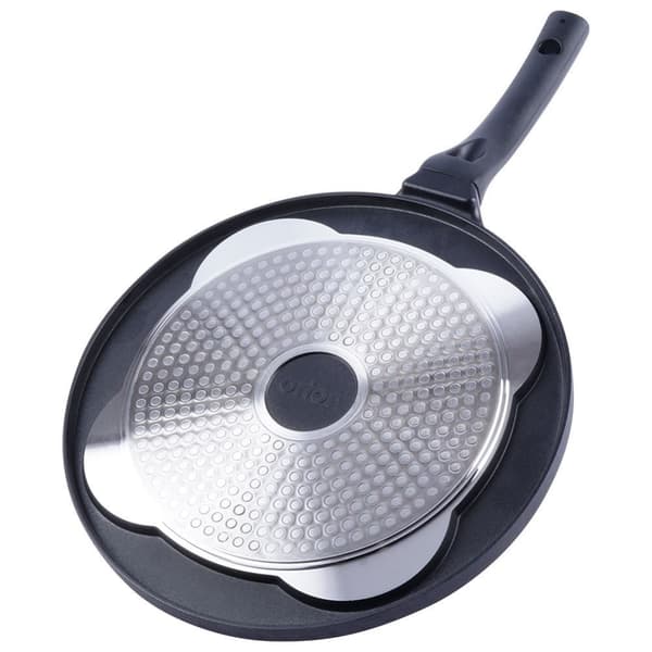 Granitt stekepanne 27 cm med 4 hull, non-stick, induksjon