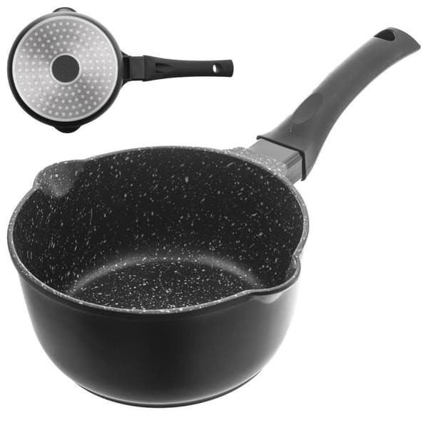 Praktisk panne med tut og non-stick overflate for alle komfyrer