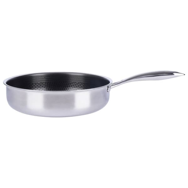 Hybrid stegepande: Non-stick, rustfrit stål, metalredskaber