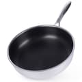 Miniatyrbillede 1 af 11: Hybrid stegepande: Non-stick, rustfrit stål, metalredskaber