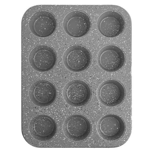 12-muffinform: Non-stick, tåler opvaskemaskine, minimalt med fedtstof