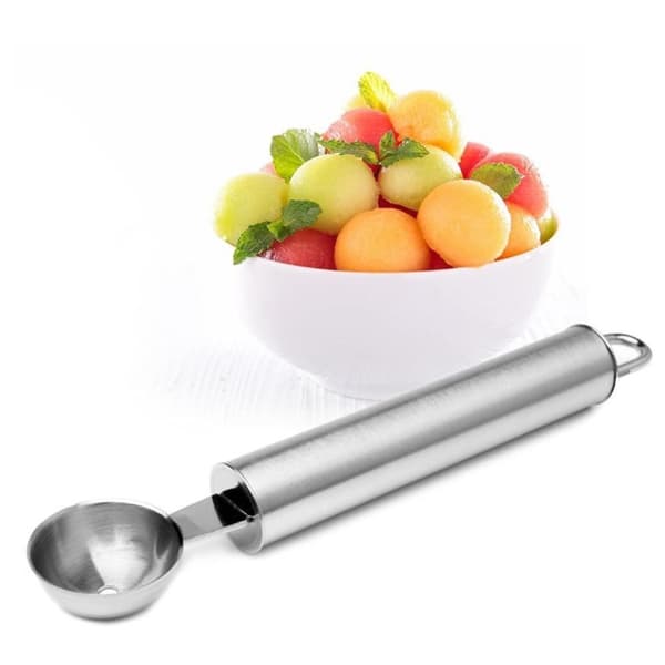 Rostfri urgröpningssked för perfekta melonbitar