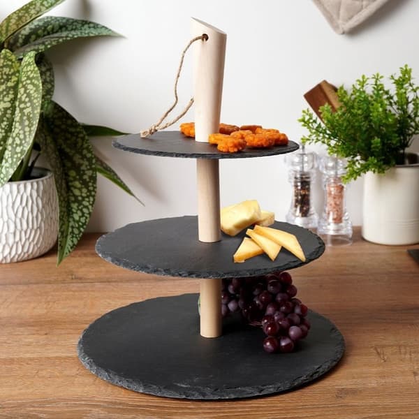 Tre-lags stentøj: Elegant til desserter og forretter