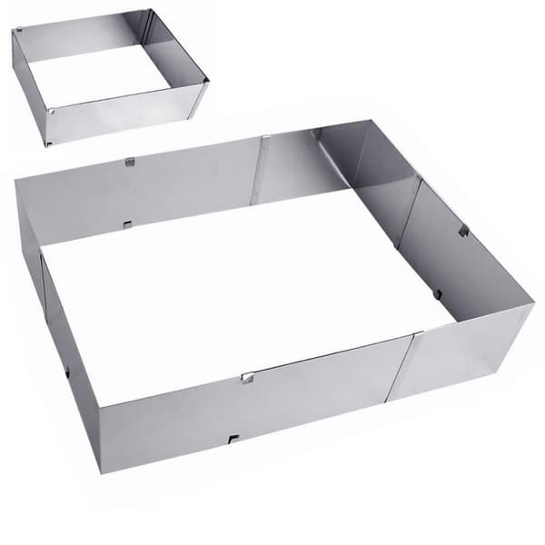 Justerbar bakeform, 24-46x20-38 cm, rustfritt stål