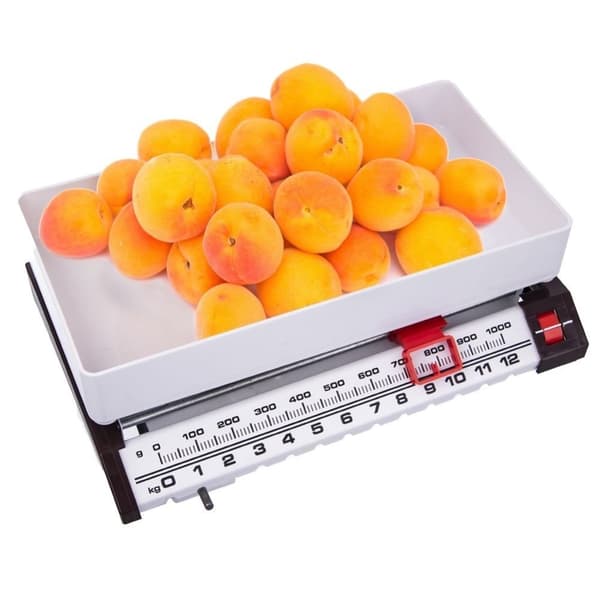 Tidløs kjøkkenvekt, nøyaktig, veier opptil 13 kg.