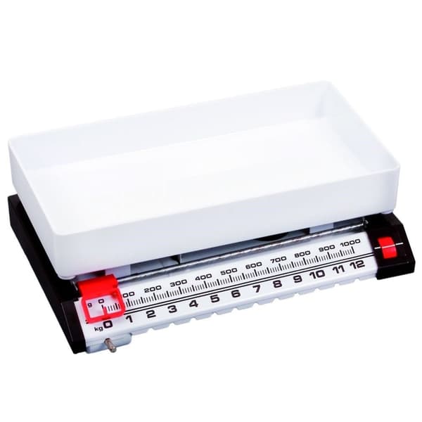 Tidløs kjøkkenvekt, nøyaktig, veier opptil 13 kg.