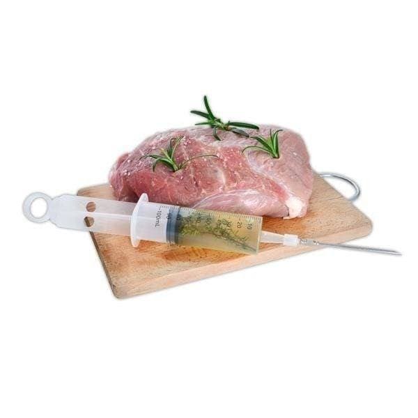 Marinadspruta i rostfritt stål för jämn köttmarinering