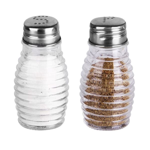 Salt- og peberbøsser i højkvalitetsglas til køkkenet