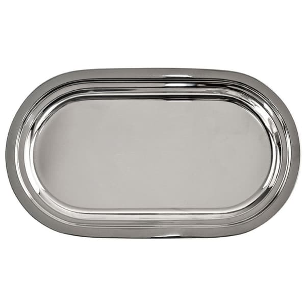 Oval serveringsbricka för smörgåsar, snacks och kakor