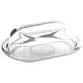 Miniatyrbilde 3 av 4: Smørfat i glass med lokk - oppbevaring og servering