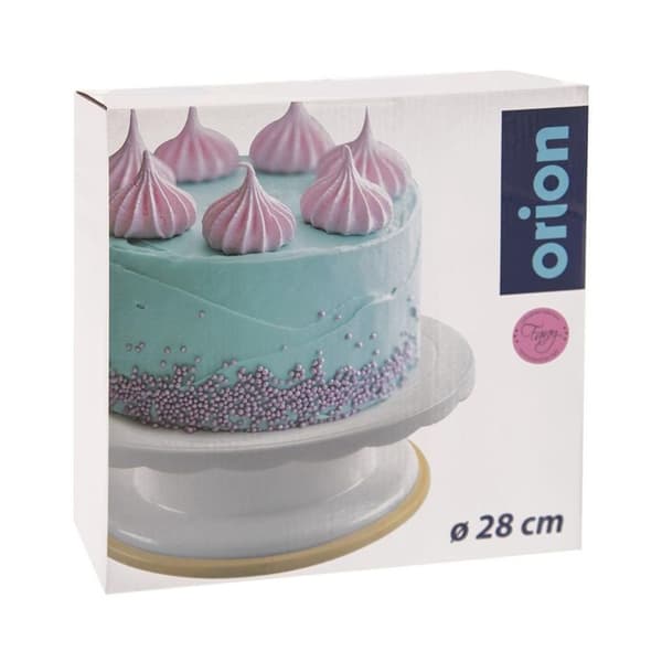 Roterende kagetallerken 28 cm til dekoration og servering