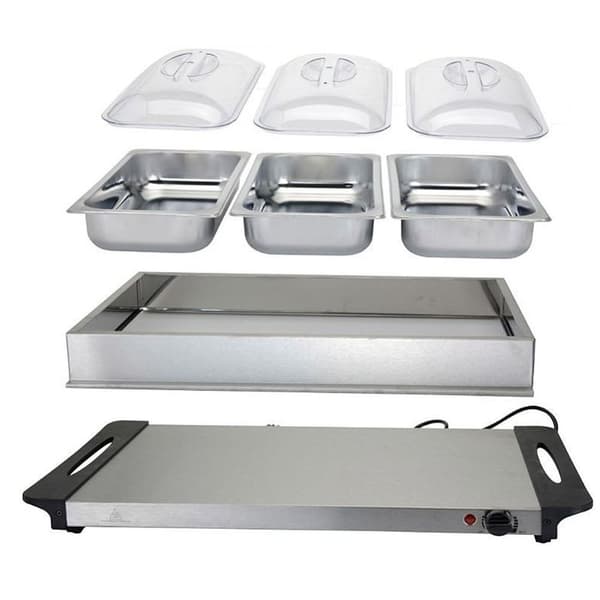 Buffetvarmer med 3 beholdere - ideell for catering