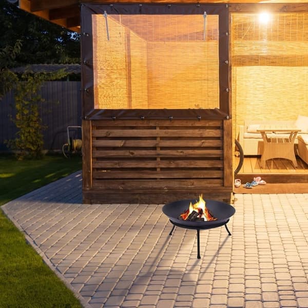 Hyggelig pejs til have og terrasse